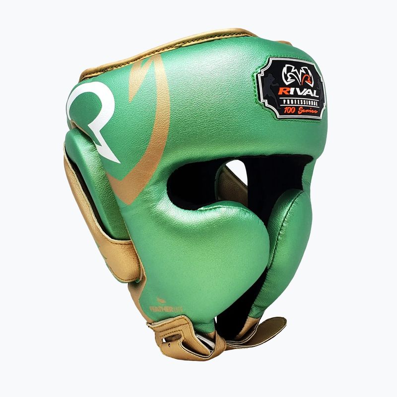Boxhelm Rival RHG100 Professional Headgear green/gold 2