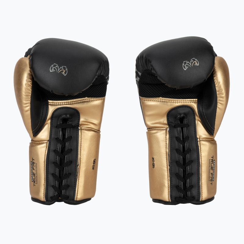 Rival RS100 Professional schwarz/goldene Boxhandschuhe 3