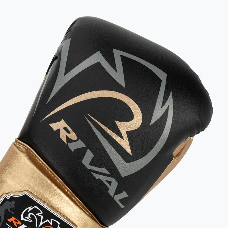 Rival RS100 Professional schwarz/goldene Boxhandschuhe 5