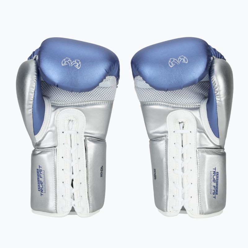 Rival RS100 Professional blau/silberne Boxhandschuhe 3