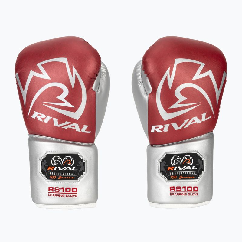 Boxhandschuhe Rival RS100 Professional red/silver 2