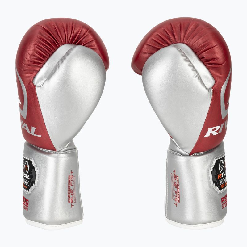 Boxhandschuhe Rival RS100 Professional red/silver 4