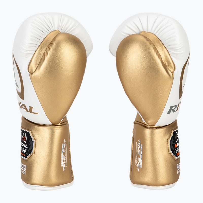 Rival RS100 Professional weiß/goldene Boxhandschuhe 4