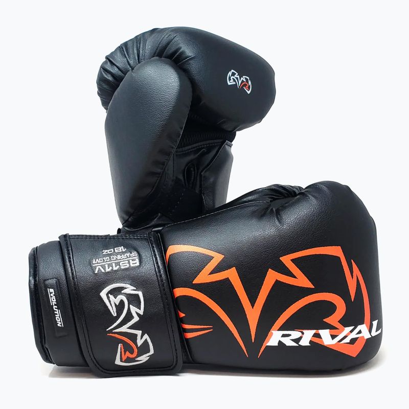 Rival RS11V Professionelle schwarze Boxhandschuhe