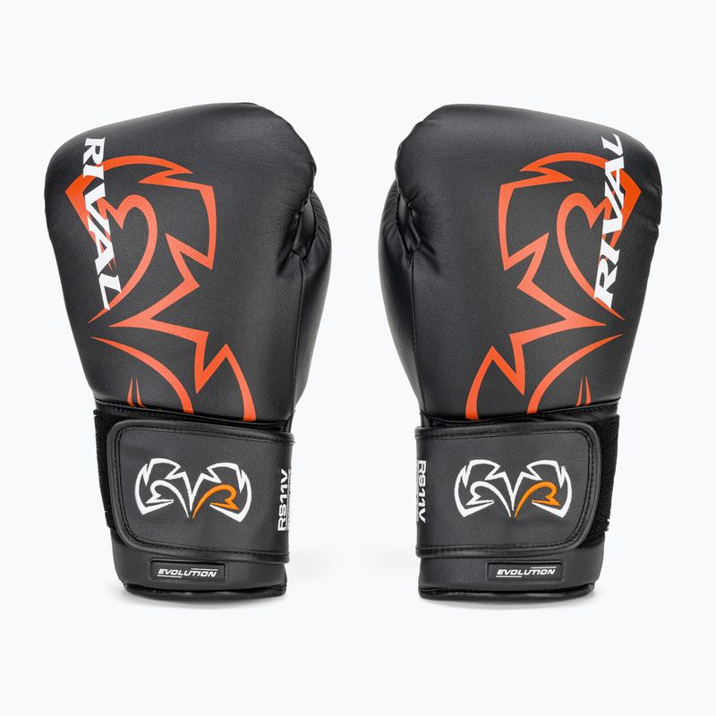 Rival RS11V Professionelle schwarze Boxhandschuhe 2