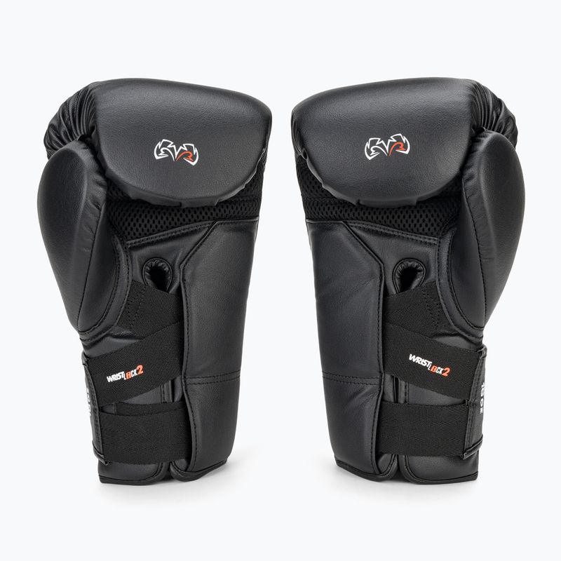 Rival RS11V Professionelle schwarze Boxhandschuhe 3