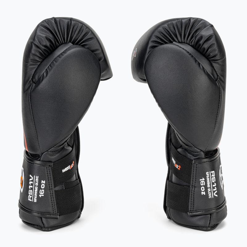 Rival RS11V Professionelle schwarze Boxhandschuhe 4
