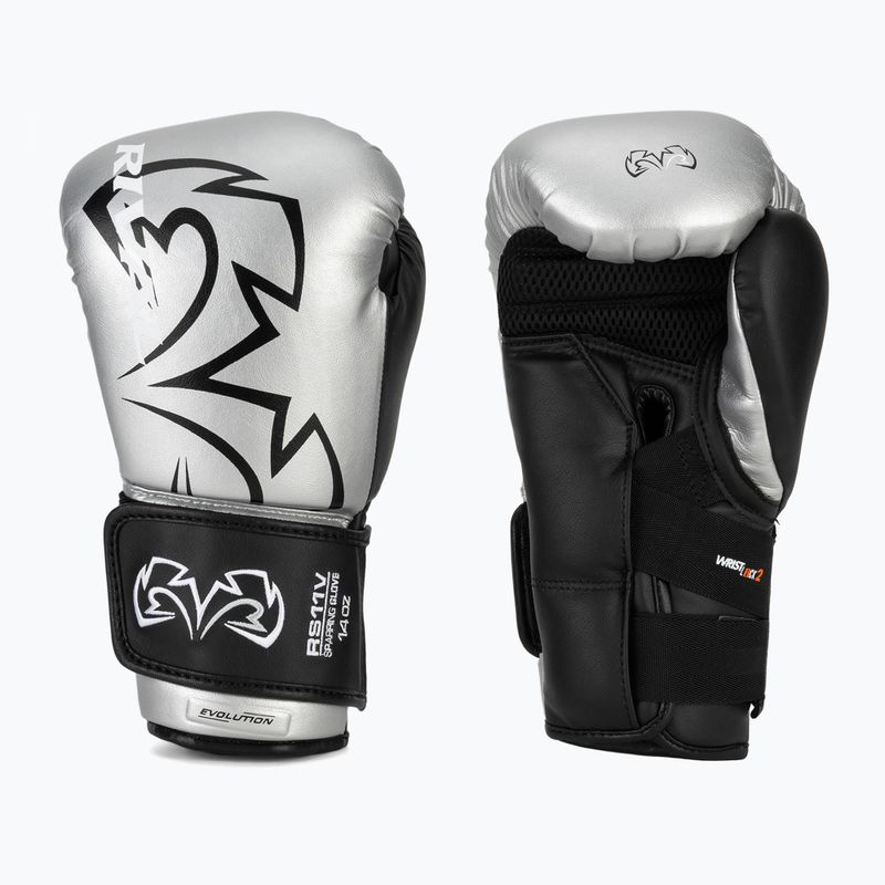 Rival RS11V Professionelle silberne Boxhandschuhe