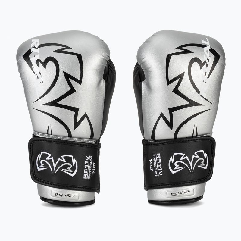 Rival RS11V Professionelle silberne Boxhandschuhe 2