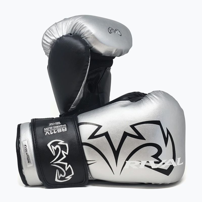Rival RS11V Professionelle silberne Boxhandschuhe 3