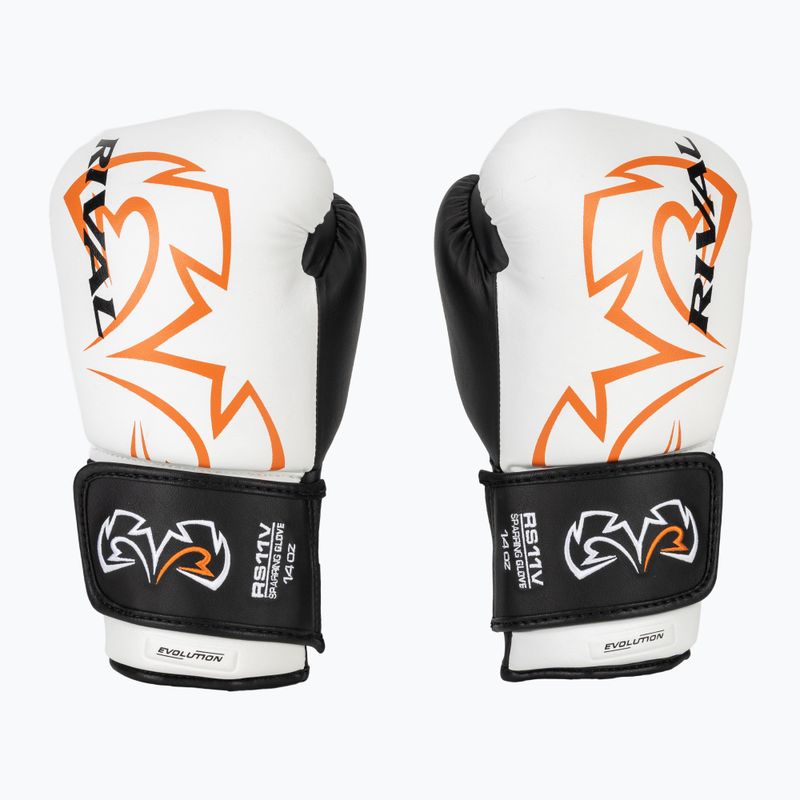 Rival RS11V Professionelle weiße Boxhandschuhe 2