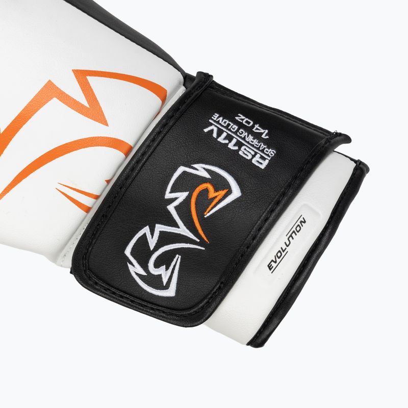 Rival RS11V Professionelle weiße Boxhandschuhe 6