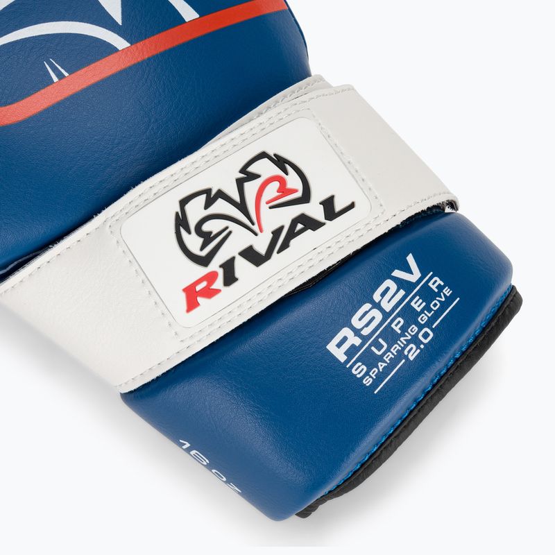 Rival Super Sparring 2.0 Boxhandschuhe blau 6