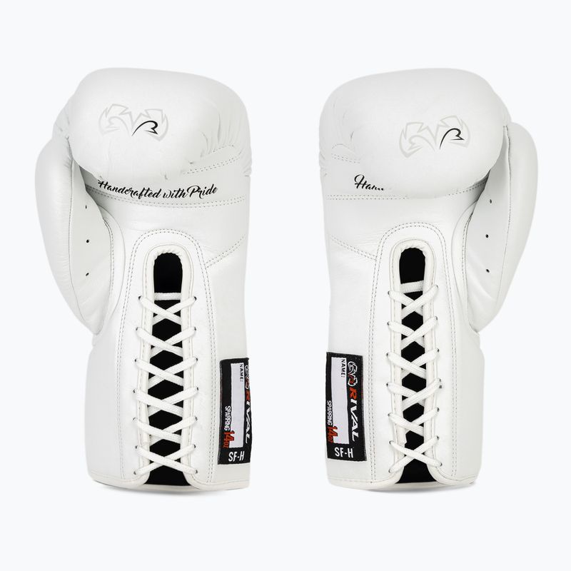 Rival RFX-Guerrero Sparring-SF-H weiße Boxhandschuhe 4
