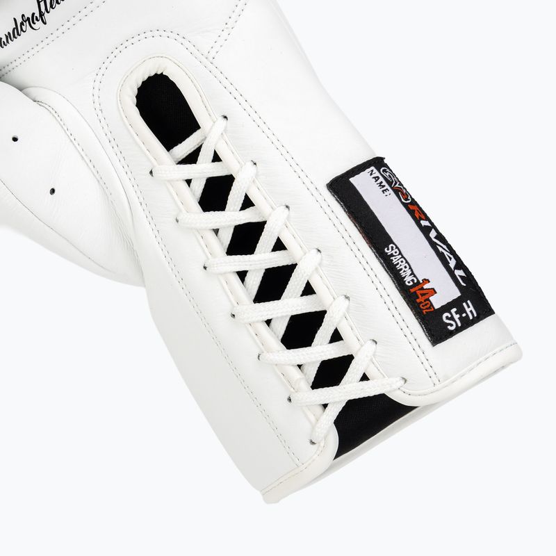 Rival RFX-Guerrero Sparring-SF-H weiße Boxhandschuhe 6