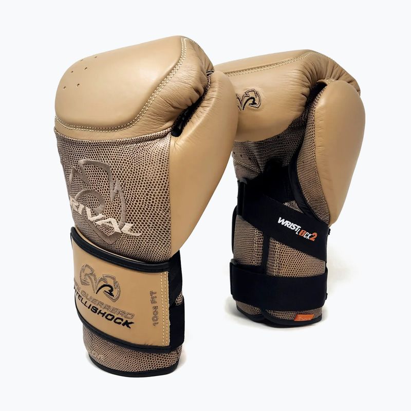 Rivalisierende Boxhandschuhe RFX-Guerrero Intelli-Shock Tasche Snake Skin Edition beige 2