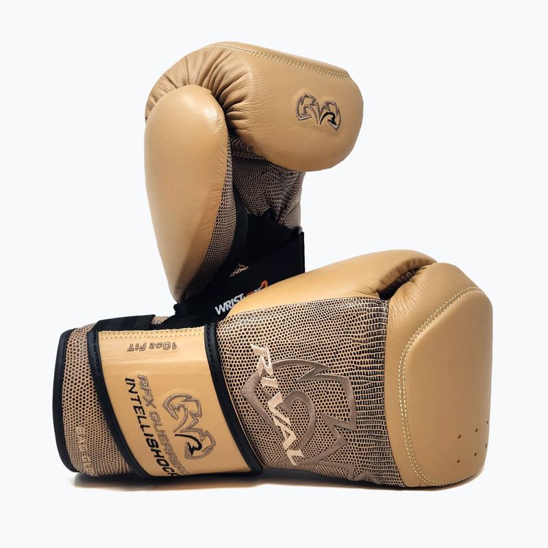 Rivalisierende Boxhandschuhe RFX-Guerrero Intelli-Shock Tasche Snake Skin Edition beige 3