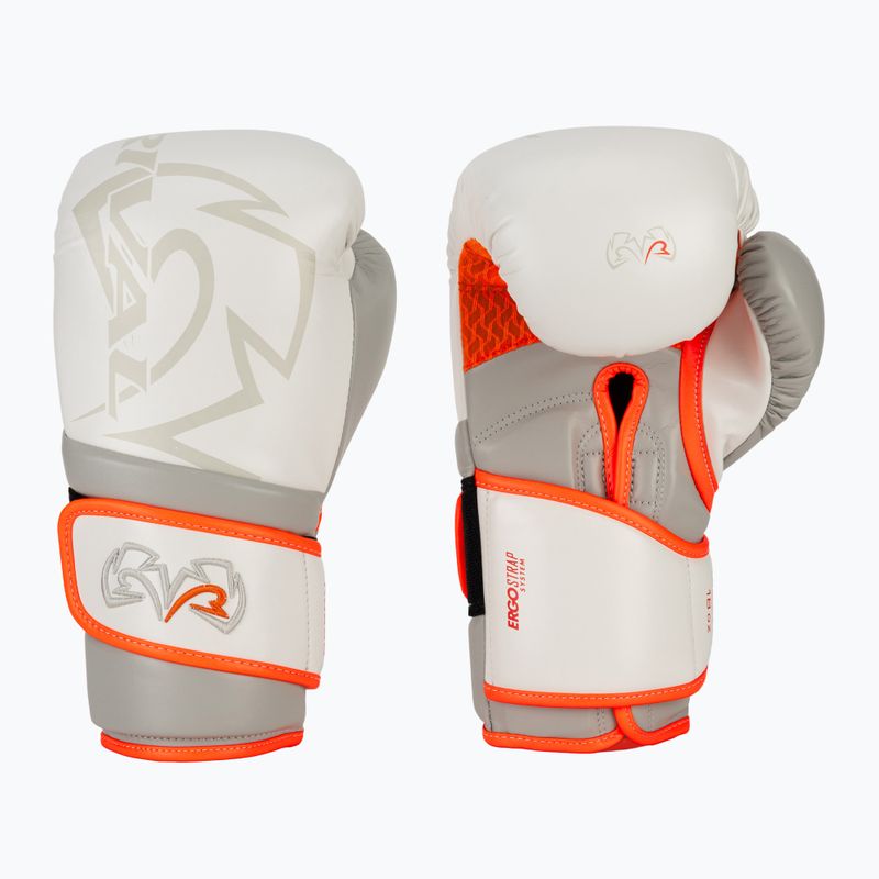 Boxhandschuhe Rival Impulse Sparring Gloves Gants white/orange