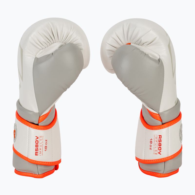 Boxhandschuhe Rival Impulse Sparring Gloves Gants white/orange 4