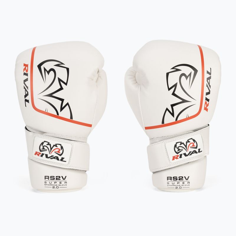 Boxhandschuhe Rival Super Sparring 2.0 white 2
