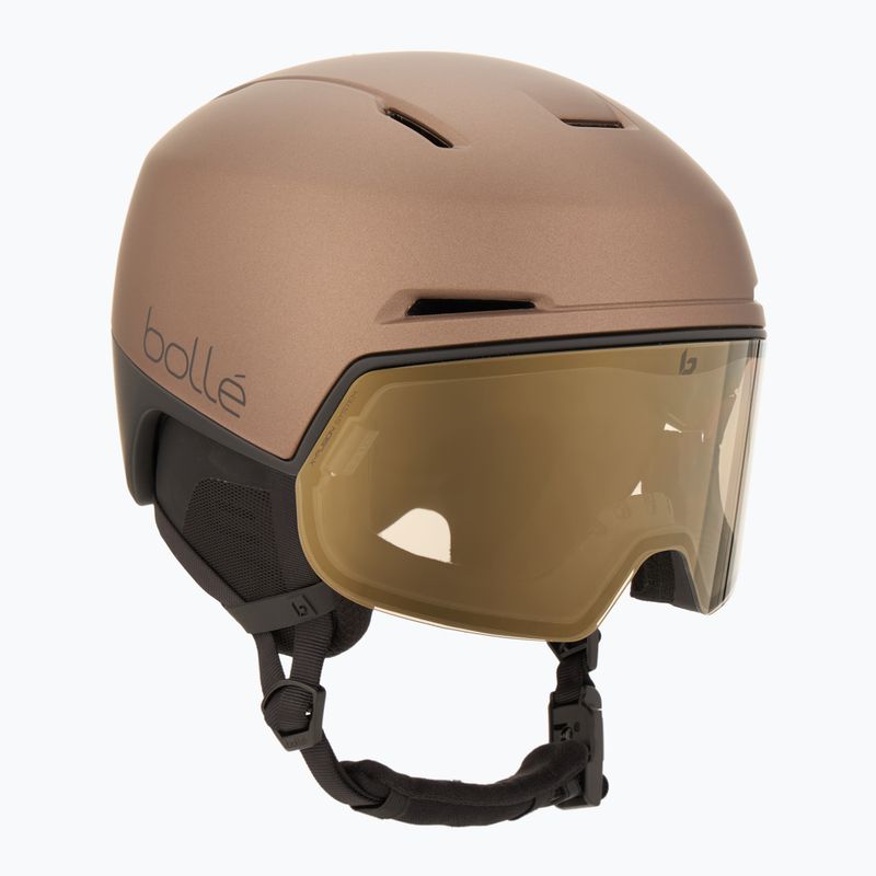 Skihelm Bollé X-Fusion tungsten black matte/photochromic gold
