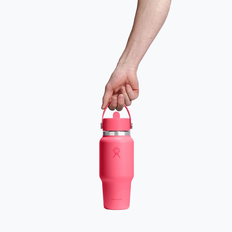 Thermosflasche Hydro Flask Wide Flex Straw Travel 621 ml popstar pink 3