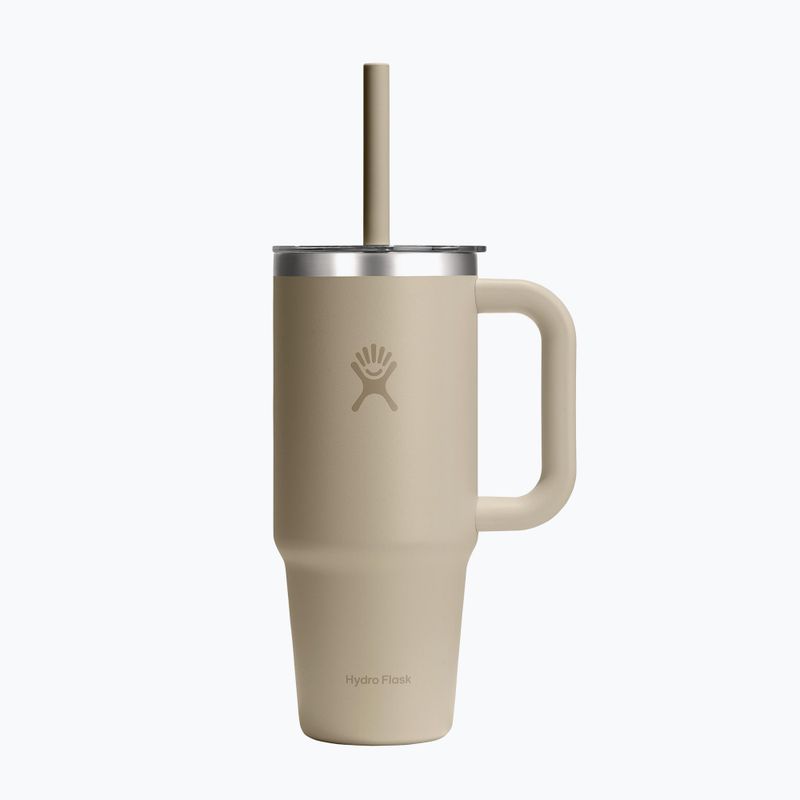 Becher Hydro Flask Travel Tumbler Clear Lid 710 ml oat