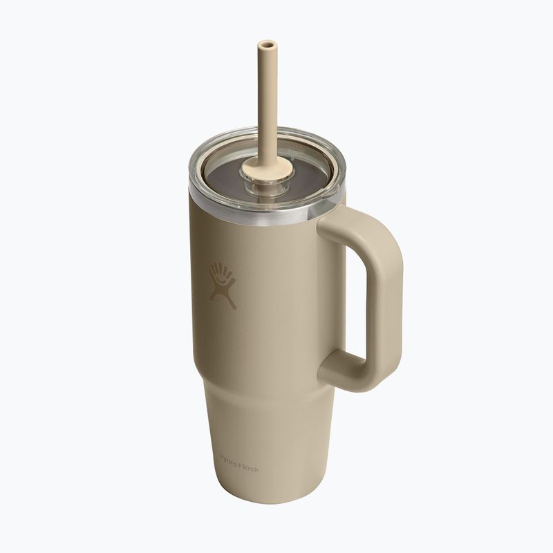 Becher Hydro Flask Travel Tumbler Clear Lid 710 ml oat 3