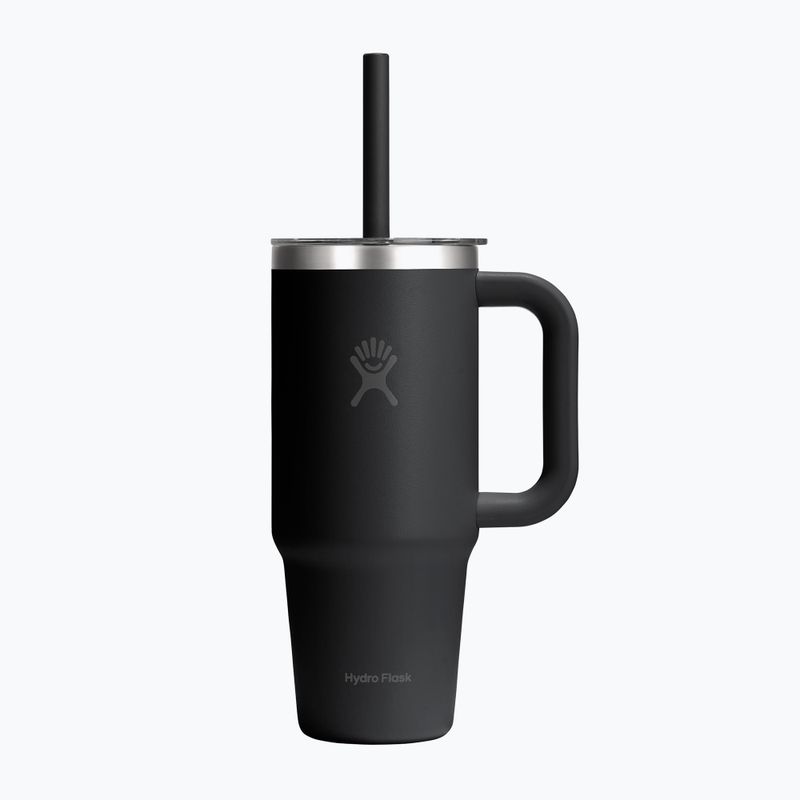 Becher Hydro Flask Travel Tumbler Clear Lid 710 ml black