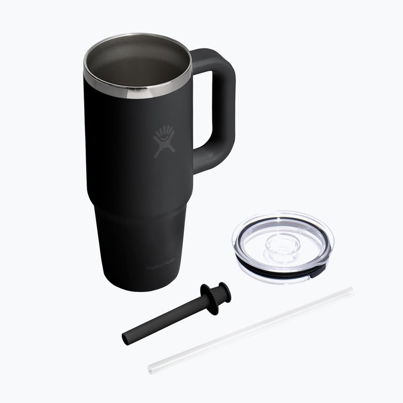 Becher Hydro Flask Travel Tumbler Clear Lid 710 ml black 4
