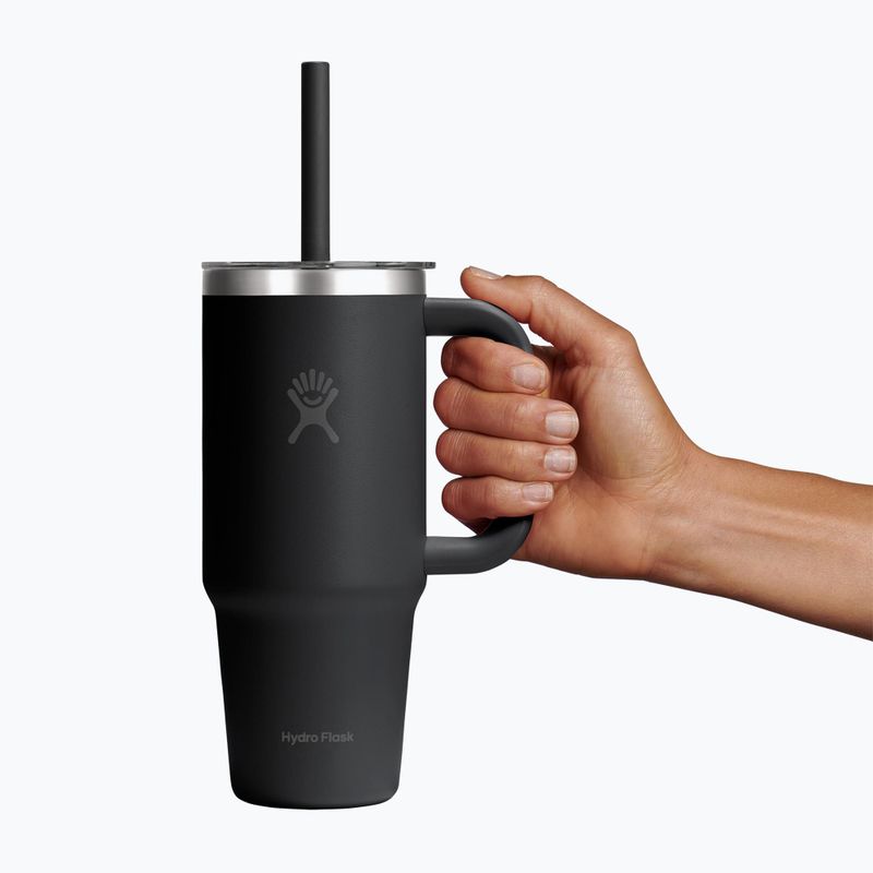 Becher Hydro Flask Travel Tumbler Clear Lid 710 ml black 5