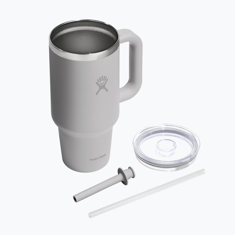 Thermobecher Hydro Flask Travel Tumbler Clear Lid birch 3