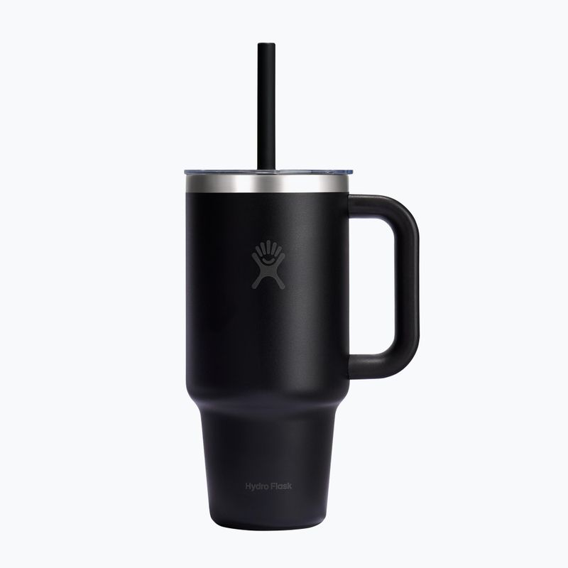 Thermobecher Hydro Flask Travel Tumbler Clear Lid black