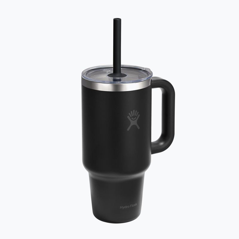 Thermobecher Hydro Flask Travel Tumbler Clear Lid black 2