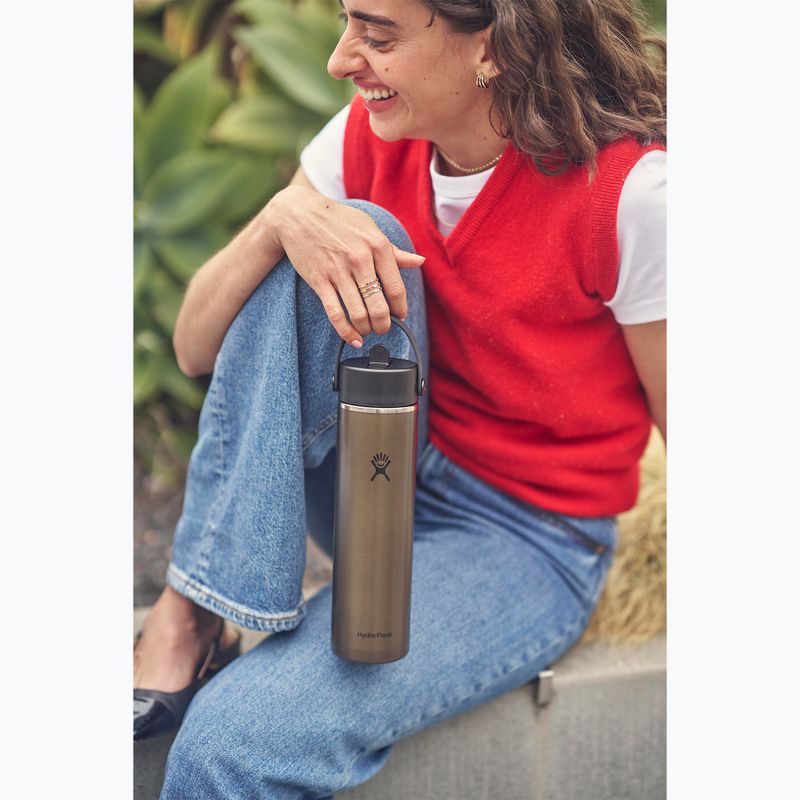 Thermoflasche Hydro Flask Lightweight Wide Flex Straw 710 ml obsidian 5