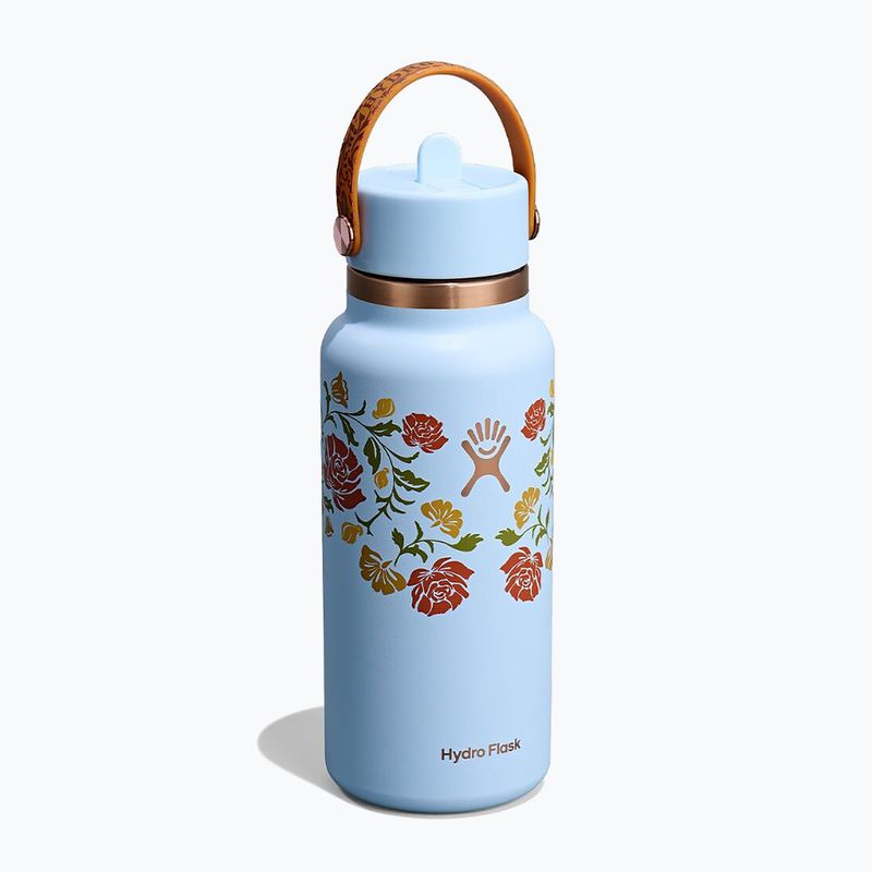 Thermosflasche Hydro Flask Wide Mouth with Flex Straw Cap 946 ml western light blue 2
