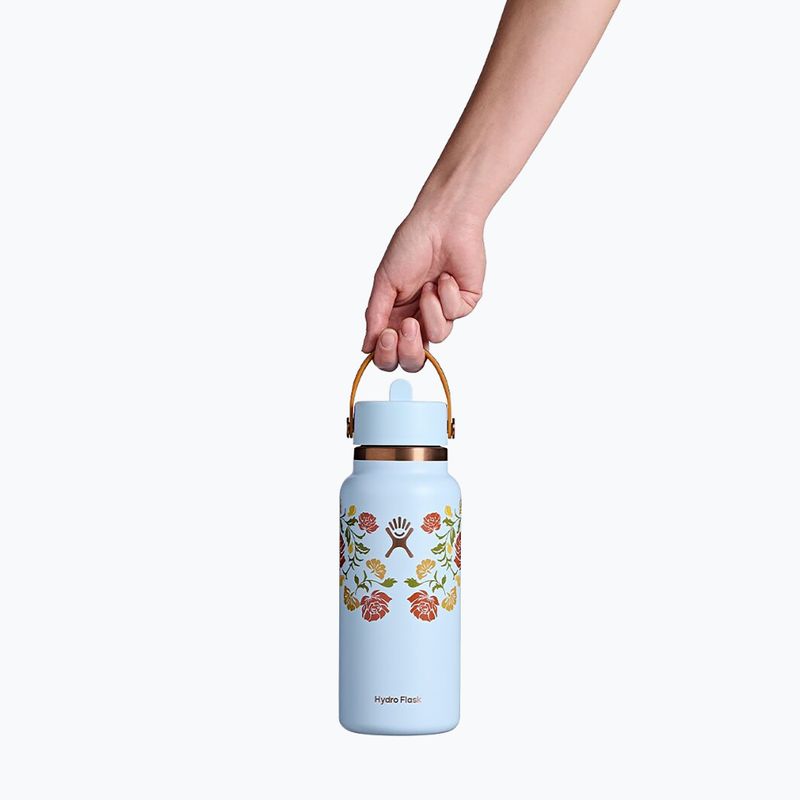 Thermosflasche Hydro Flask Wide Mouth with Flex Straw Cap 946 ml western light blue 3