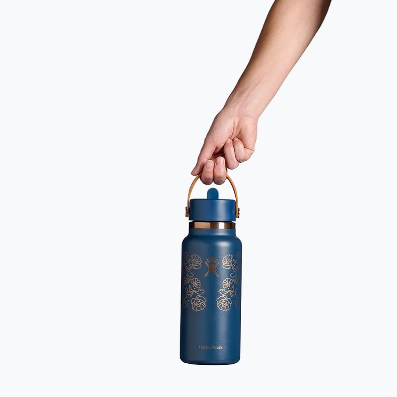 Thermoflasche Hydro Flask Wide Mouth with Flex Straw Cap 946 ml western dark blue 3