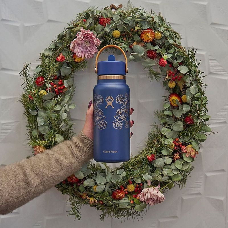 Thermoflasche Hydro Flask Wide Mouth with Flex Straw Cap 946 ml western dark blue 7