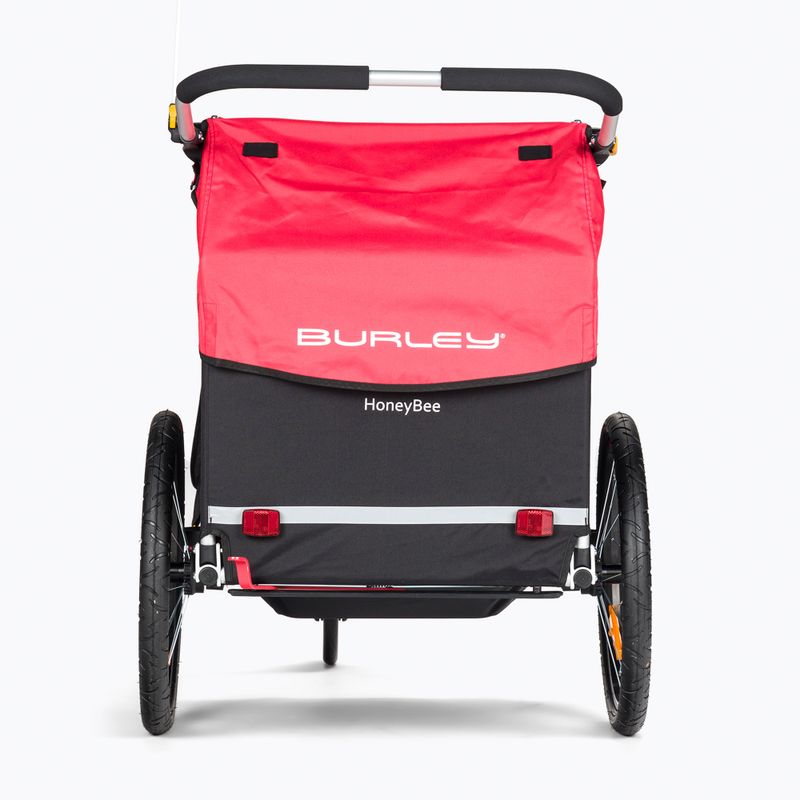 Burley Honey Bee roter zweisitziger Fahrradanhänger BU-949209 3