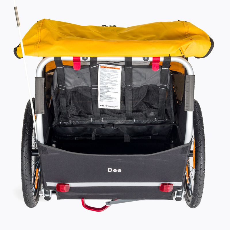 Burley Bee Doppelter Fahrradanhänger gelb BU-946206 4