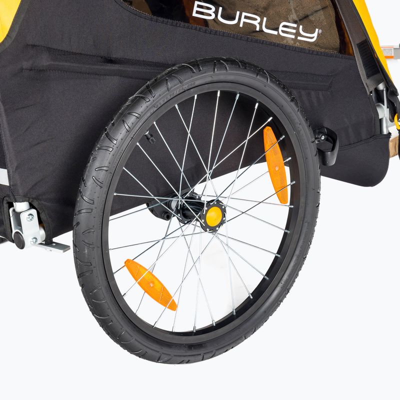 Burley Bee Doppelter Fahrradanhänger gelb BU-946206 5
