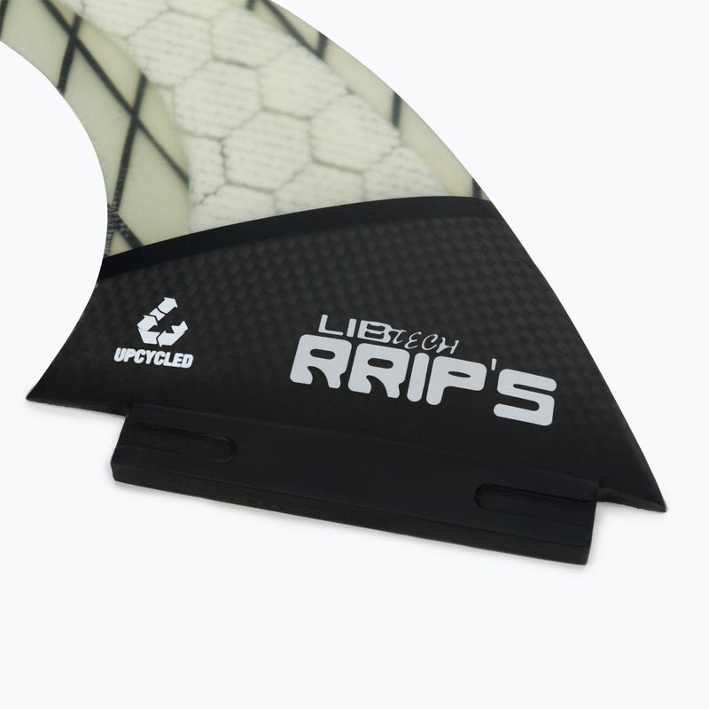 Surfboard Finnen (3 Stück) Lib Tech Tri Fin Set weiß und schwarz 19SUFIN-2 3