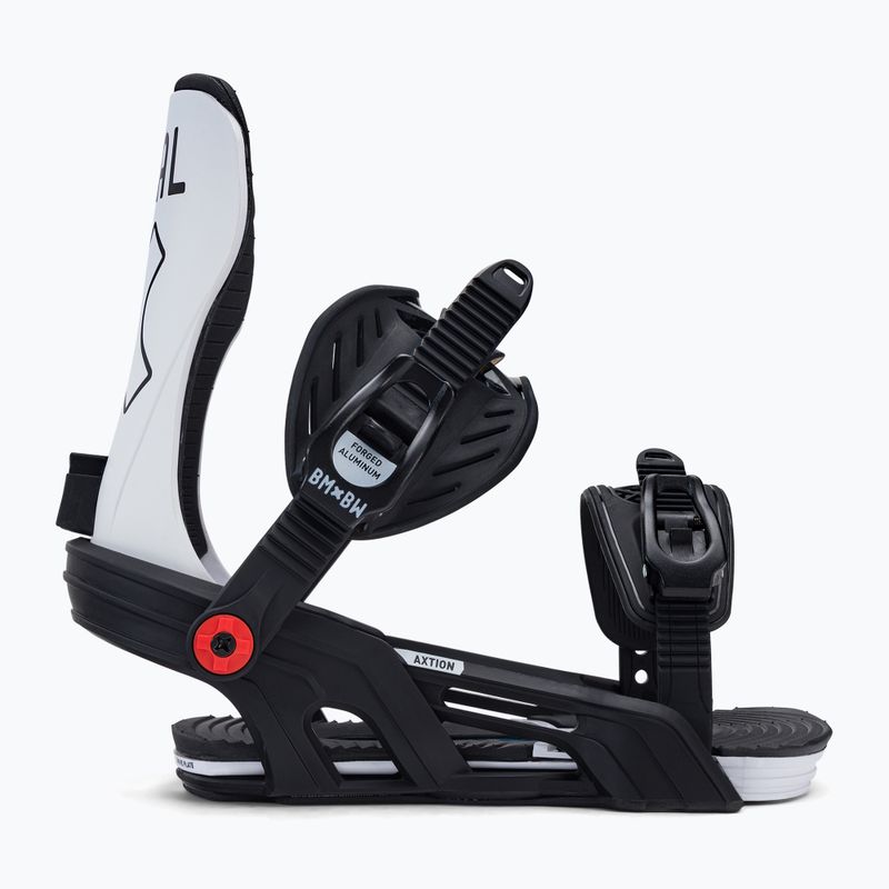 Snowboardbindungen Bent Metal Axtion schwarz-weiß 22BN4-BKWHT 2