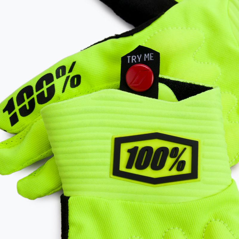 Fahrradhandschuhe 100% Cognito gelb STO-10013-014-10 4