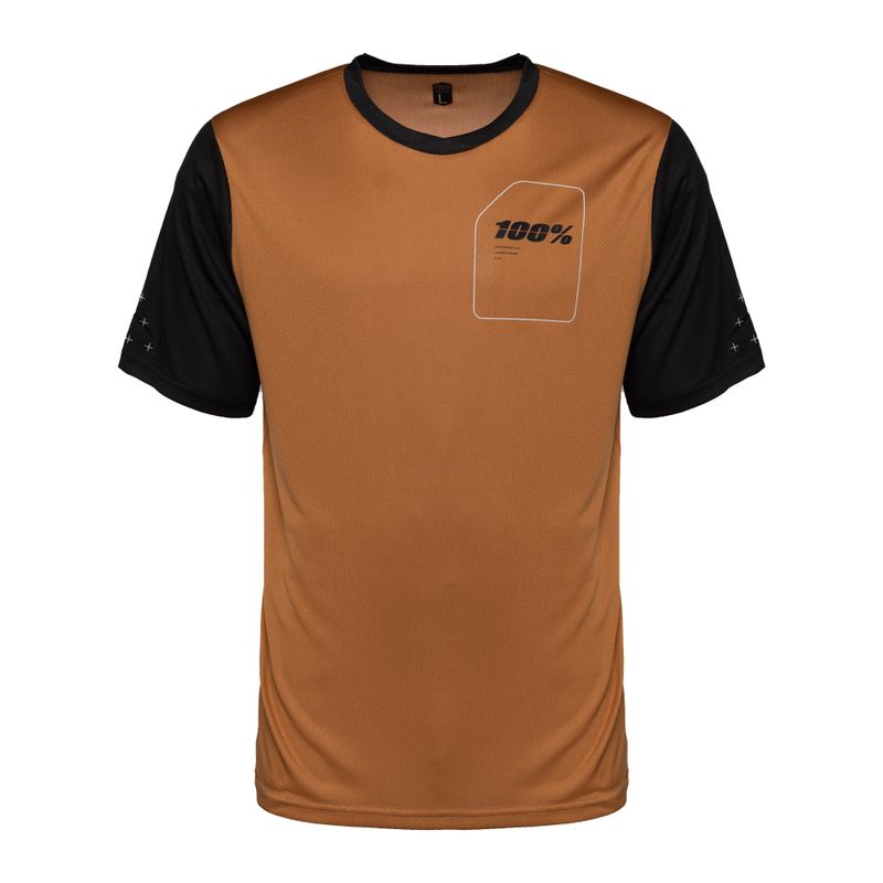 Herren 100% Ridecamp Jersey SS Fahrradtrikot orange STO-41401-323-10