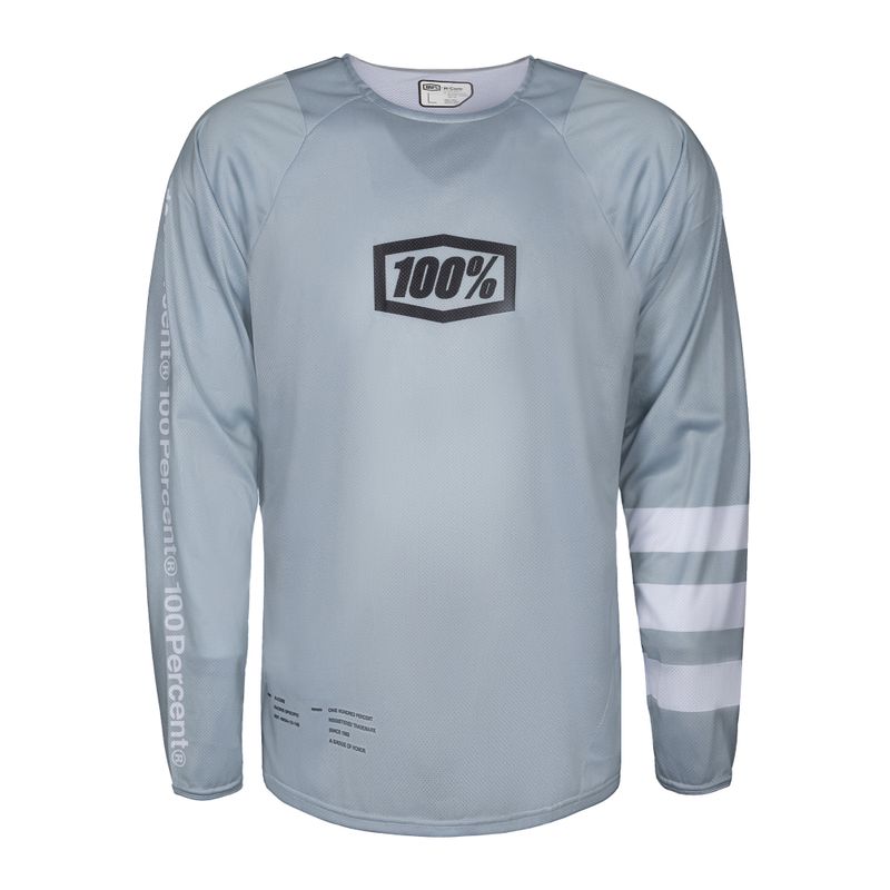 Herren-Radtrikot 100% R-Core Jersey grau STO-41104-420-11