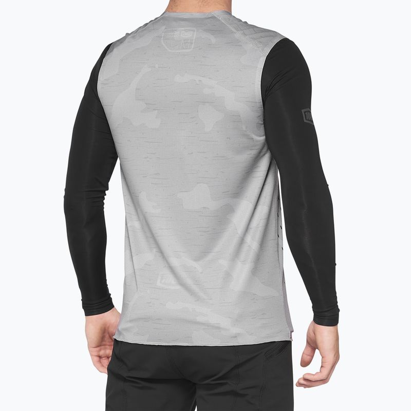 Herren Radfahren Tank Top 100% R-Core Concept Ärmellos grau camo 3