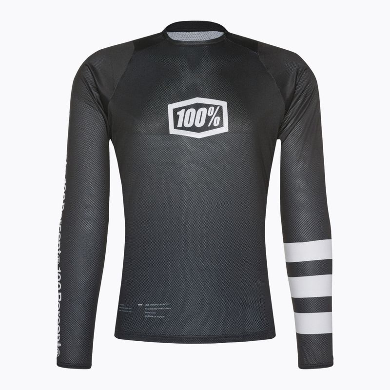 Herren Radtrikot 100% R-Core LS schwarz STO-40005-00010 3