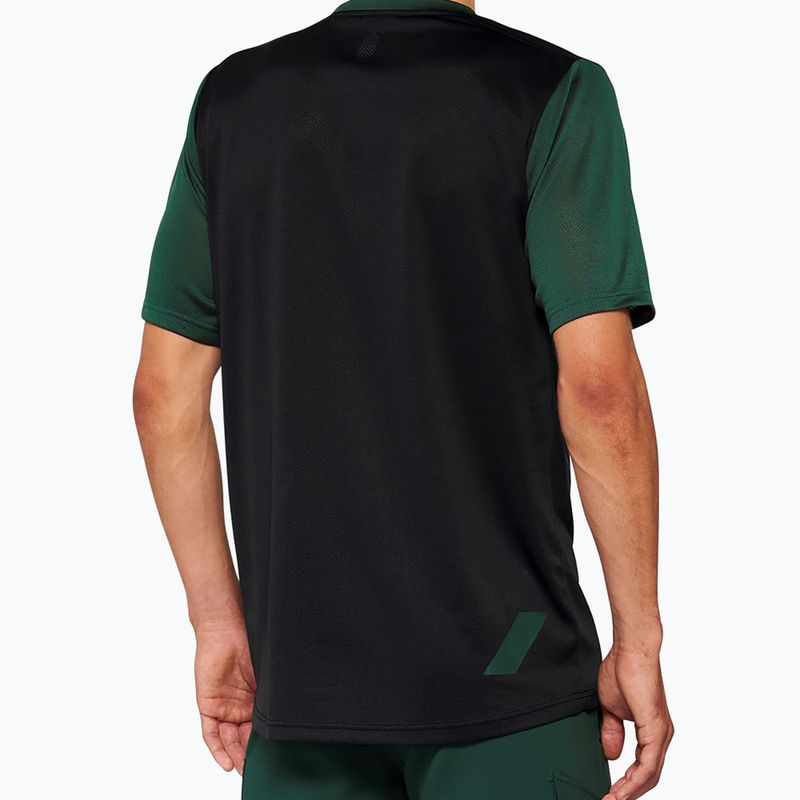 Herren 100% Ridecamp Radtrikot schwarz-grün 2
